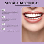 Cosmetic Silicone Denture Set for Instant Natural Smile