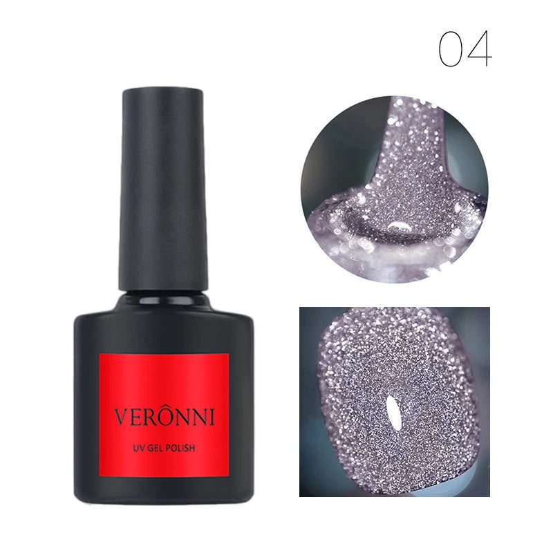 Reflective Glitter UV Gel Nail Polish for Manicure - 26