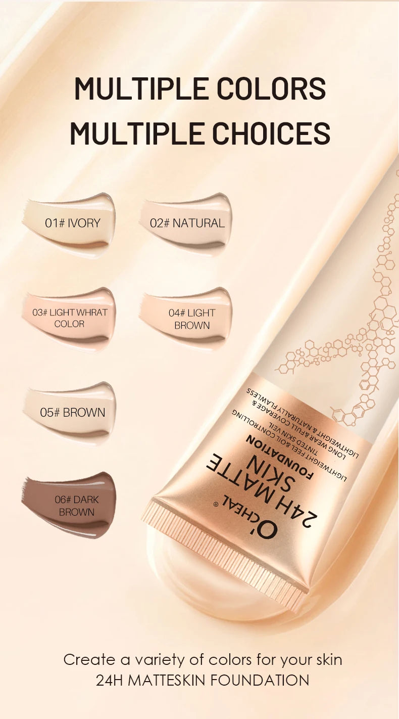 Long-Lasting Waterproof Matte Liquid Foundation - 11