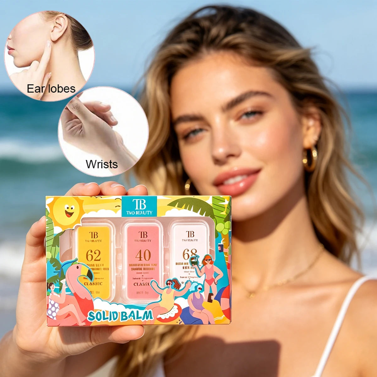 3-Pack Portable Solid Fragrance Balm for Travel and Dating