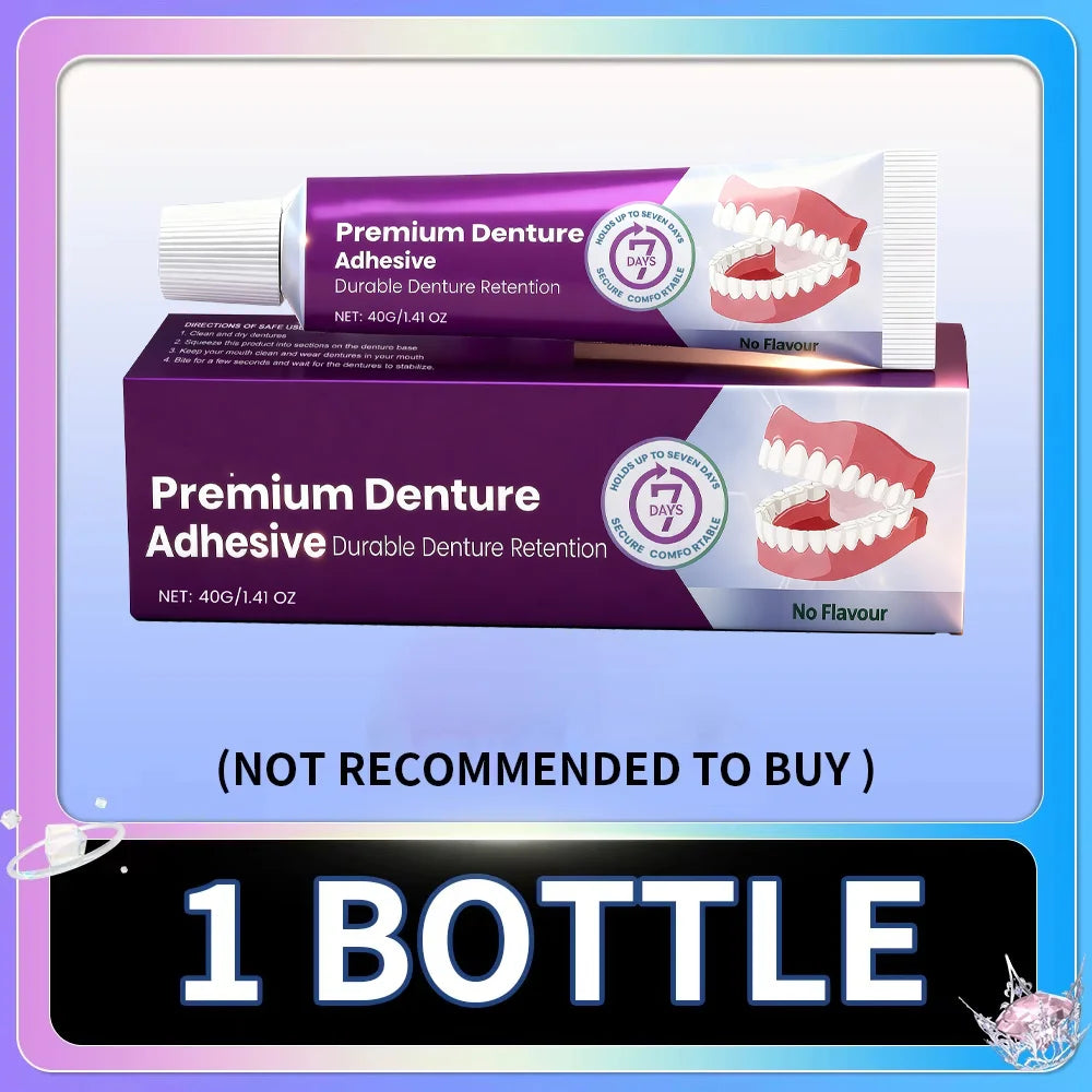 Denture Adhesive Cream for Secure Long-Lasting Hold