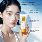 Sulfur Oil Control Facial Cleanser for Clear Skin