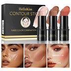 3-Piece Cream Contouring and Highlighting Makeup Stick Set