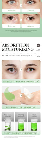 Aloe Vera Collagen Soothing Eye Mask for Dark Circles