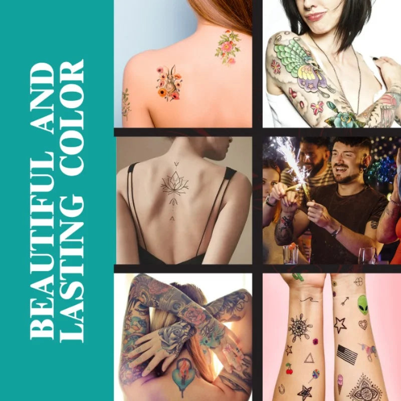 Temporary Tattoo Marker Pen Set with Stencils