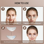 Red Light Microcurrent Under Eye Massager for Dark Circles