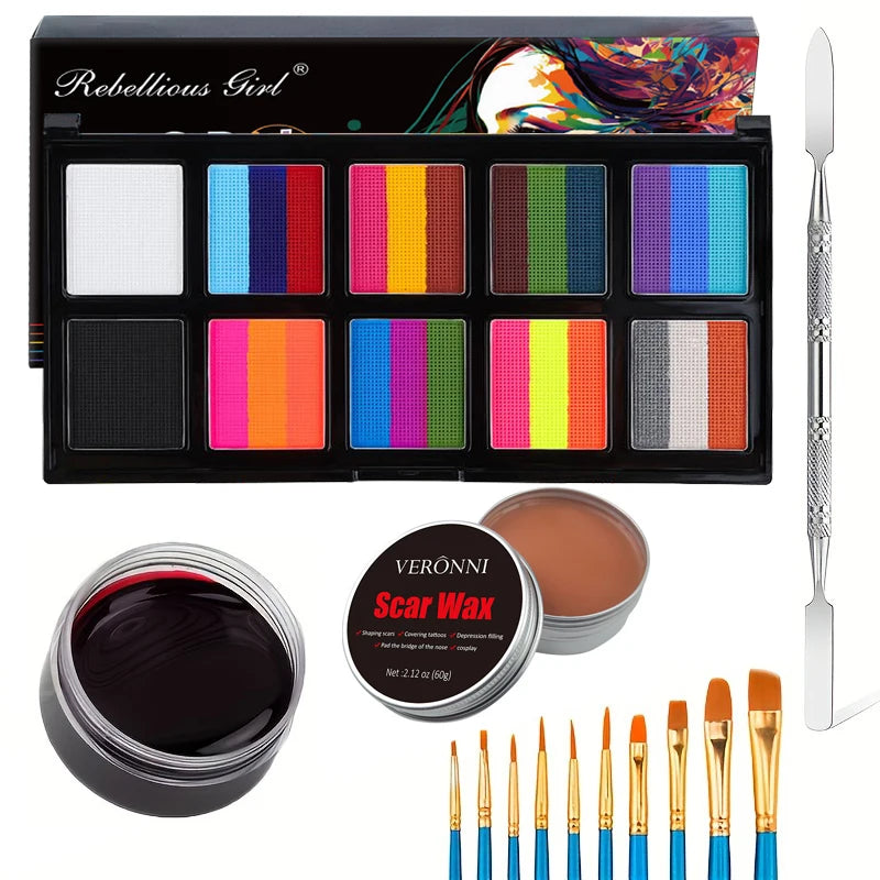 Professional Face and Body Painting Palette Kit for Parties