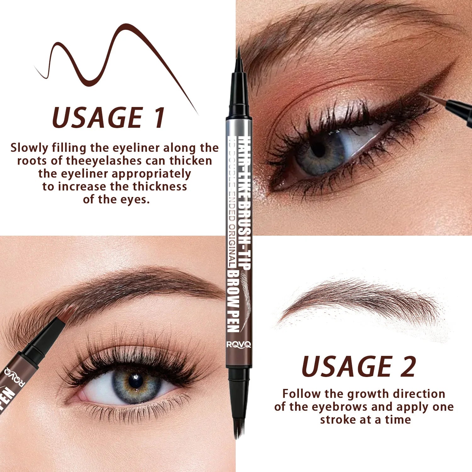 4D Micro-Blading Liquid Eyebrow Pen - 10