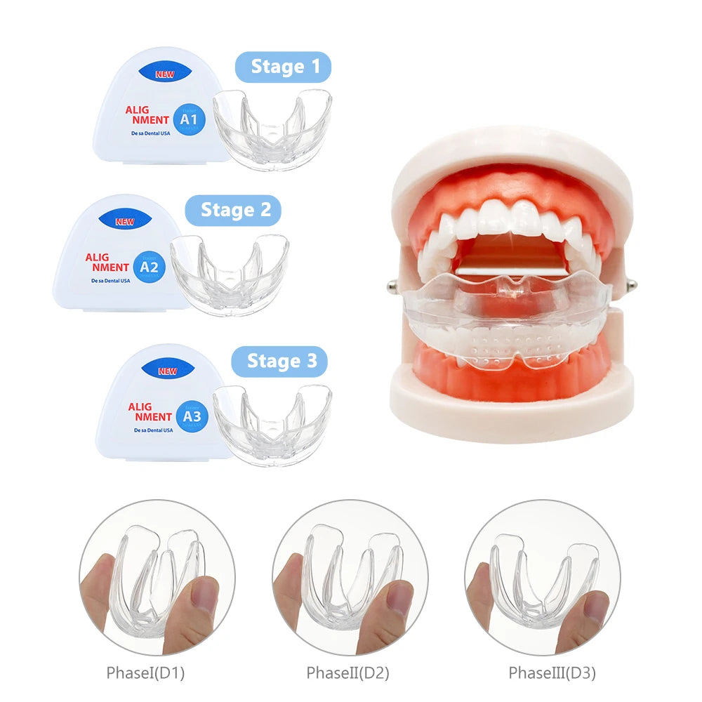 3-Stage Kids Teeth Alignment Trainer and Straightener Set