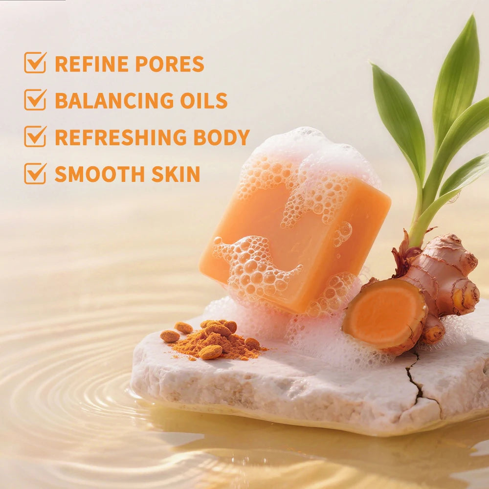 Turmeric Brightening Soap Bar for Face and Body