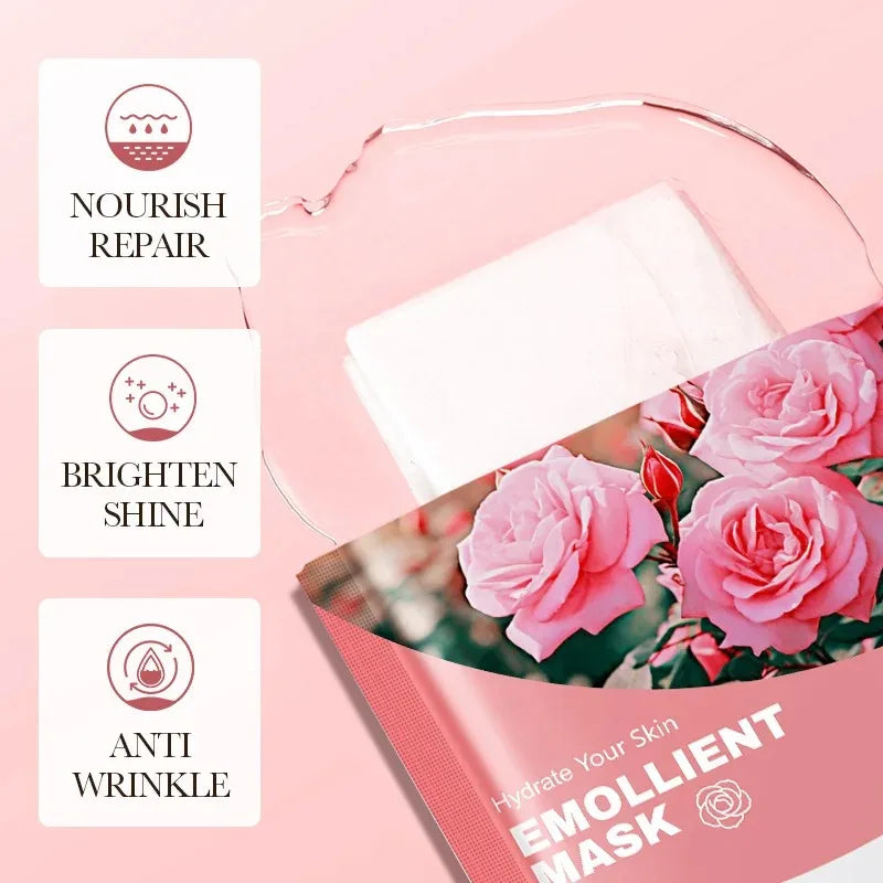 10-Piece Fruit Essence Hydrating and Brightening Facial Mask Set