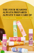 12-Piece Fruity Moisturizing Lip Balm Set for Dry Lips