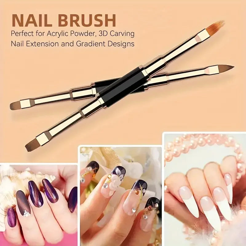Dual-End Nail Art Liner Brush Set for Precise DIY Manicures