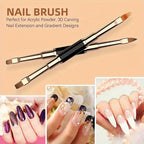 Dual-End Nail Art Liner Brush Set for Precise DIY Manicures