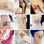 Temporary Glitter Tattoo Art Kit for Parties and Events