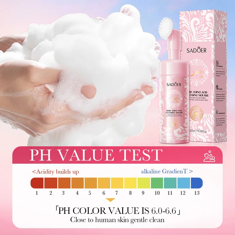 Rose Amino Acid Gentle Facial Cleansing Mousse