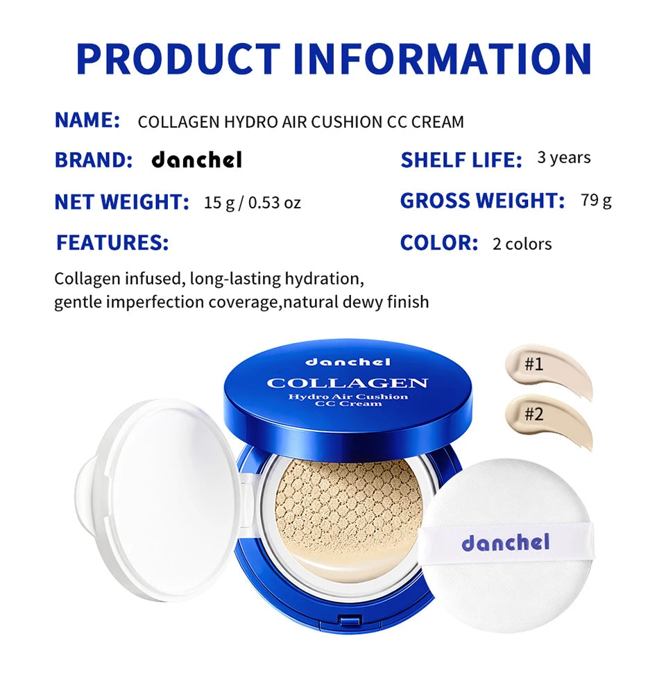 Collagen Hydrating Air Cushion CC Cream for Flawless Dewy Skin - 19