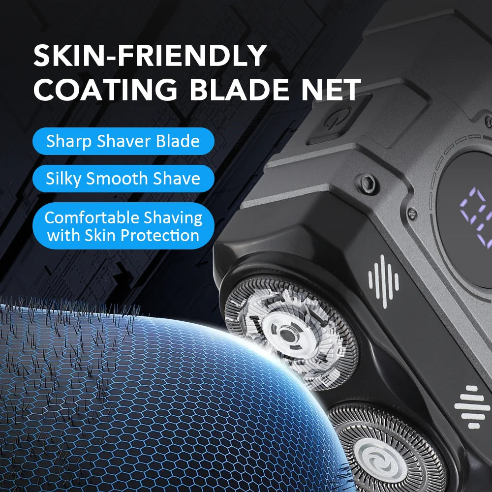 Portable Electric Rotary Shaver for Men