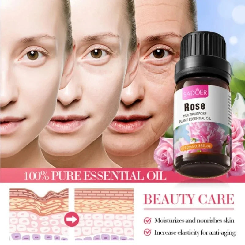 6-Piece Aromatic Essential Oil Set for Relaxation and Body Care