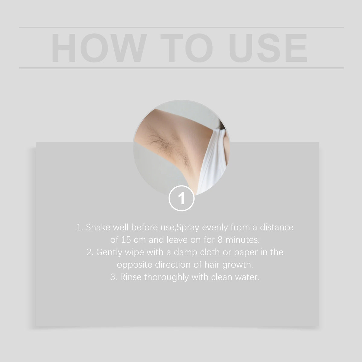 Painless Gentle Body Hair Removal Spray