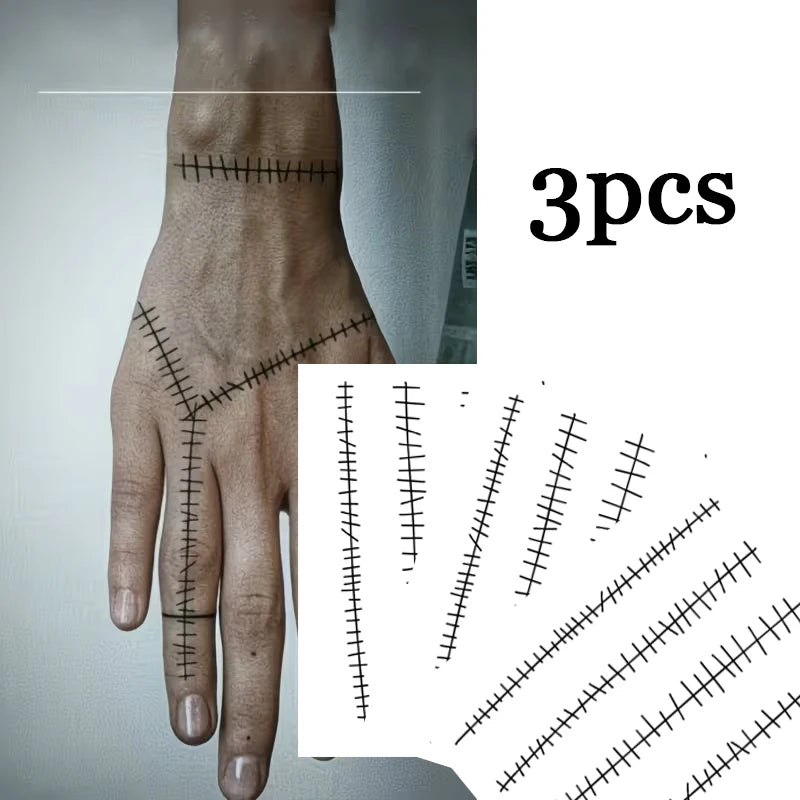 Realistic Scar Effect Temporary Tattoo Stickers - 11