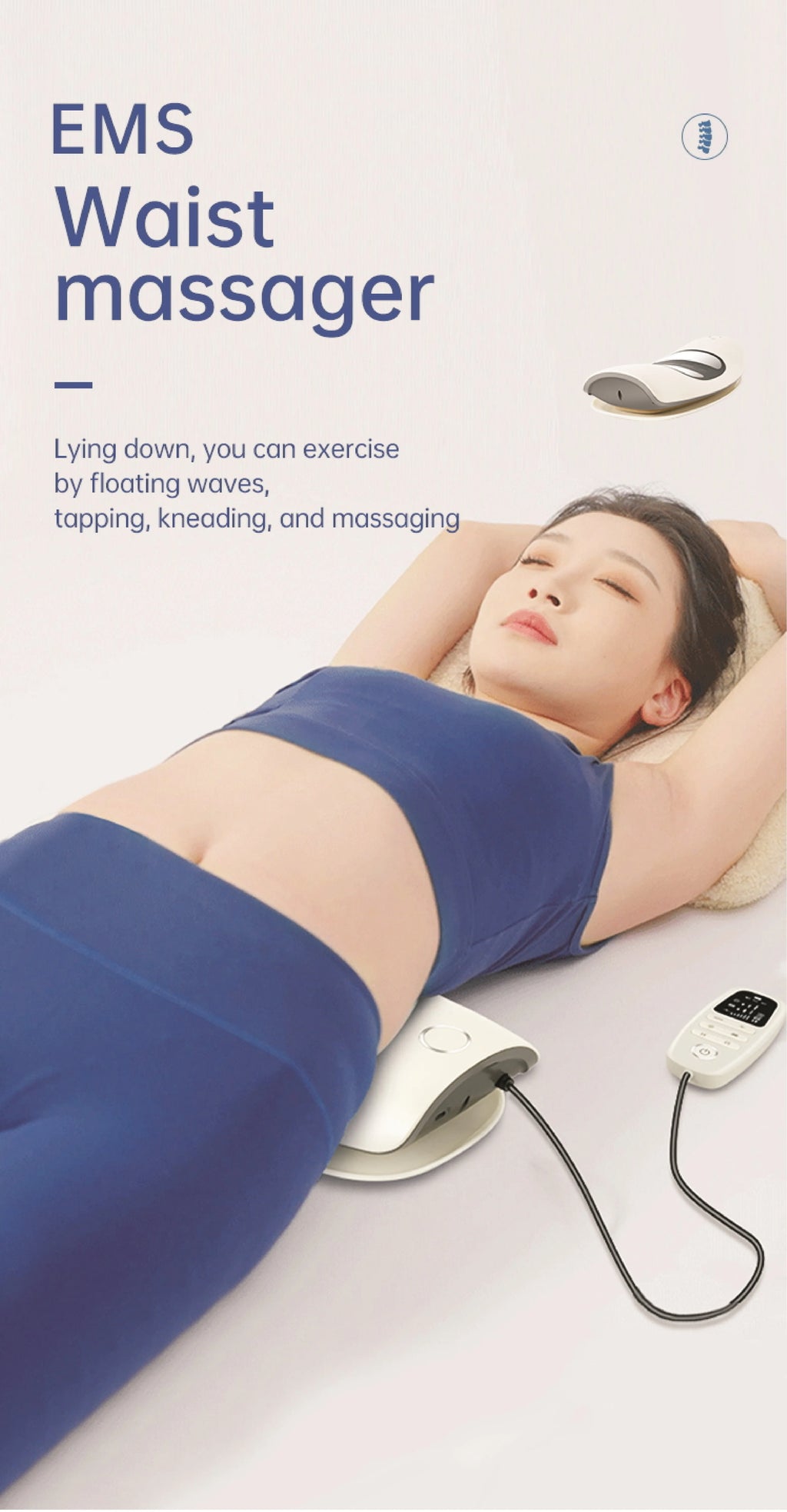 Electric Lumbar Traction Massage Device for Back Pain Relief