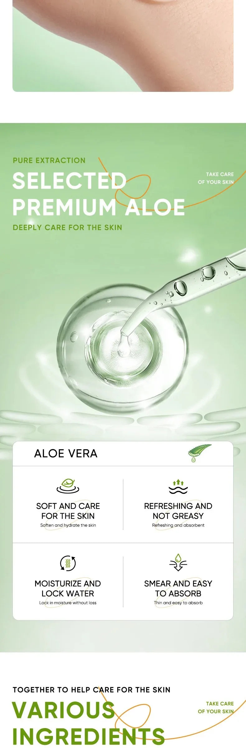 Hydrating Aloe Vera Overnight Gel Facial Masks