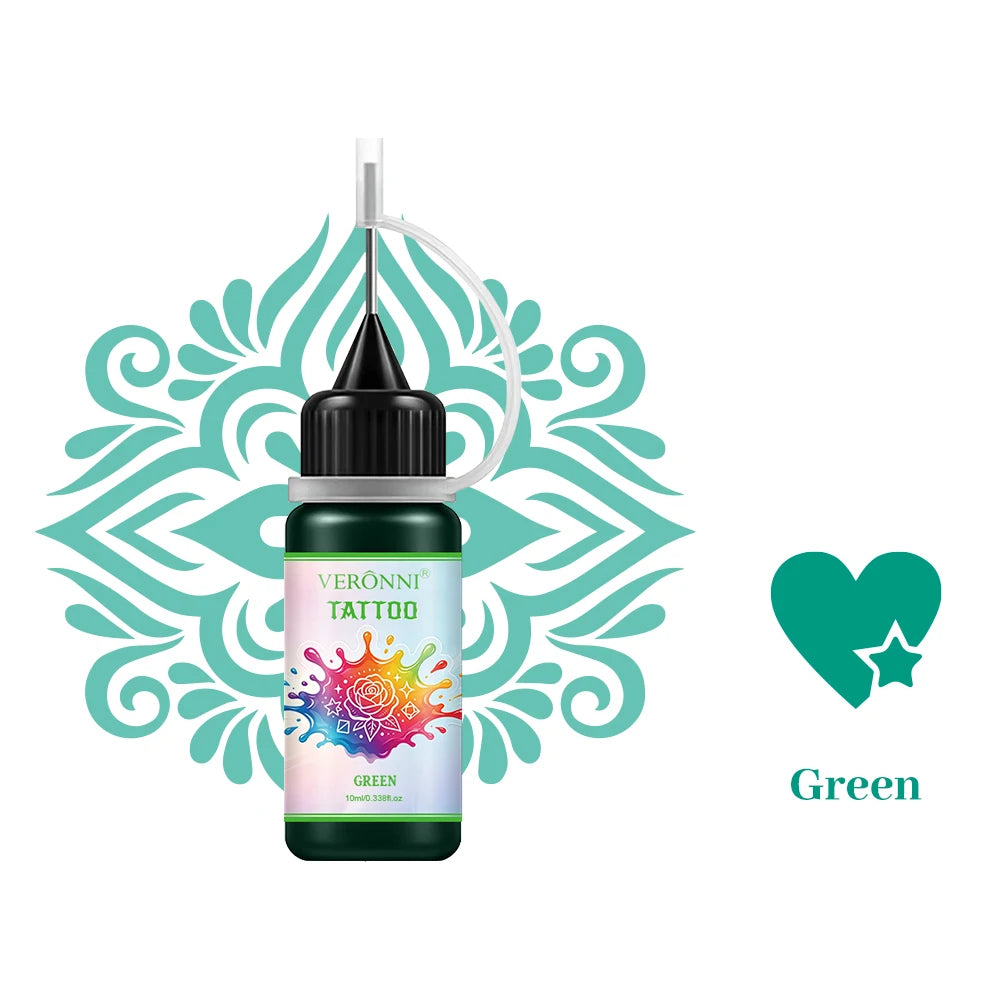 Long-Lasting Temporary Black Henna Tattoo Gel for Body Art - 25