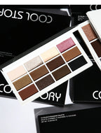 12-Color Neutral Eyeshadow Palette for Smoky and Party Looks