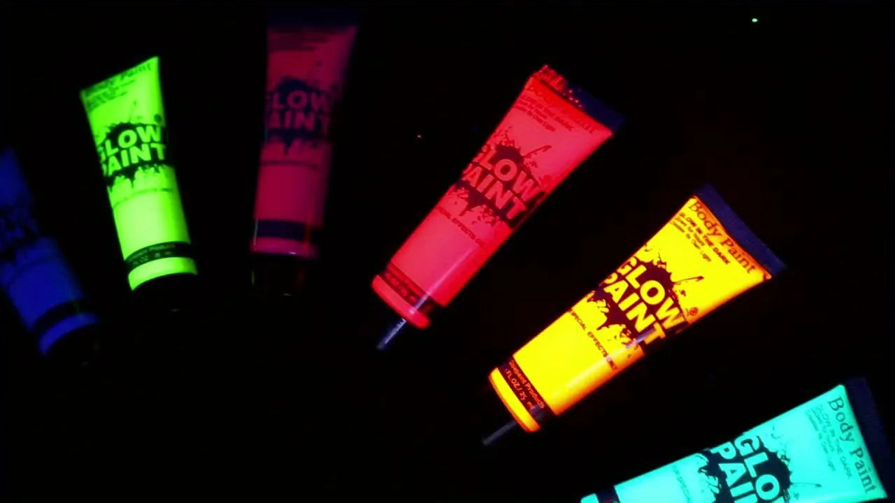 Neon UV Glow Face and Body Paint for Parties and Festivals