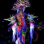 Neon UV Glow Face and Body Paint for Parties and Festivals