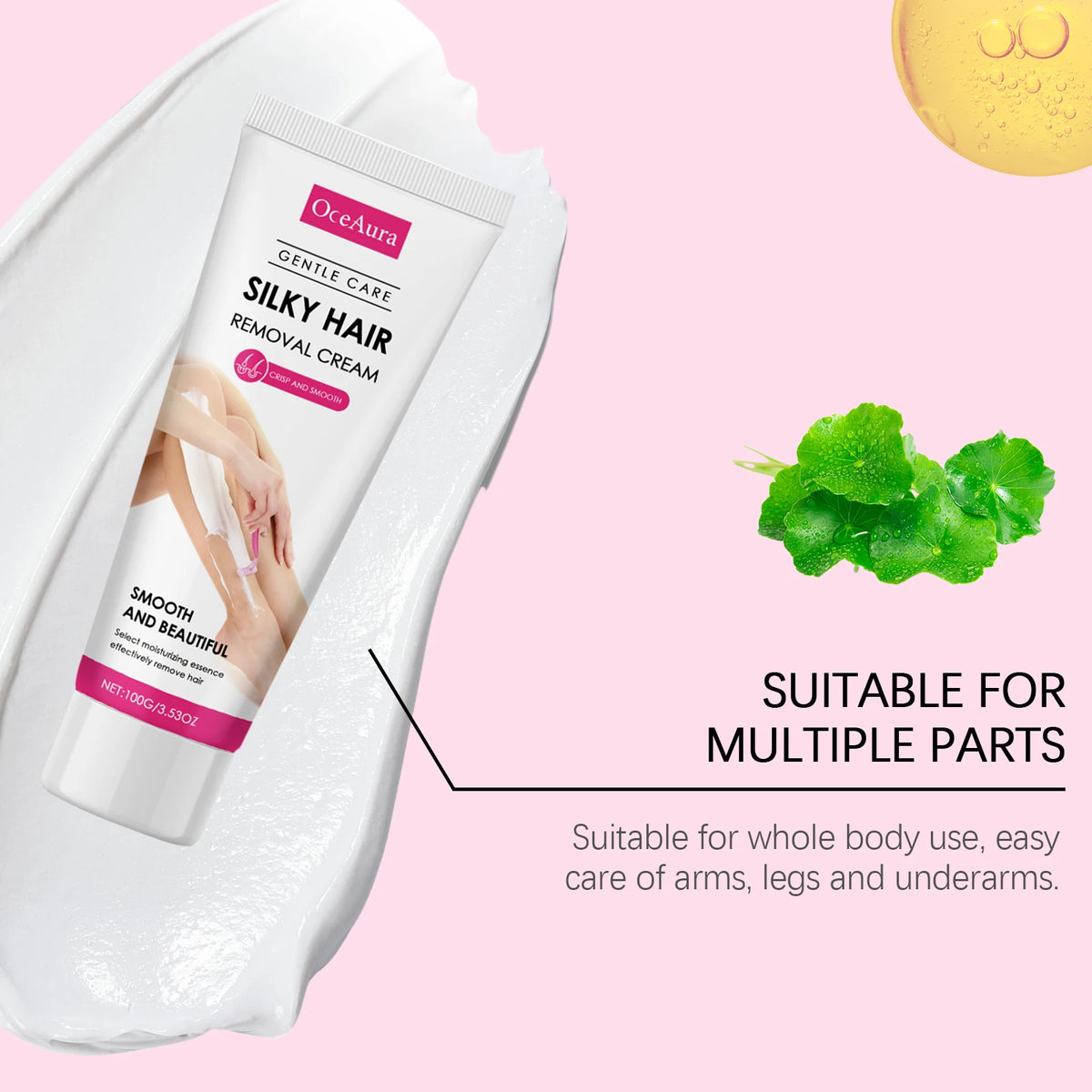 Painless Gentle Hair Removal Cream for Sensitive Skin