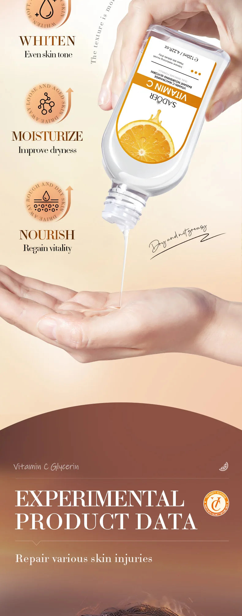 Vitamin C Brightening Face Serum for Radiant Hydrated Skin - 9