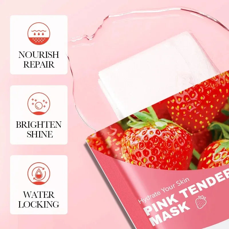 10-Piece Fruit Essence Hydrating and Brightening Facial Mask Set - 14