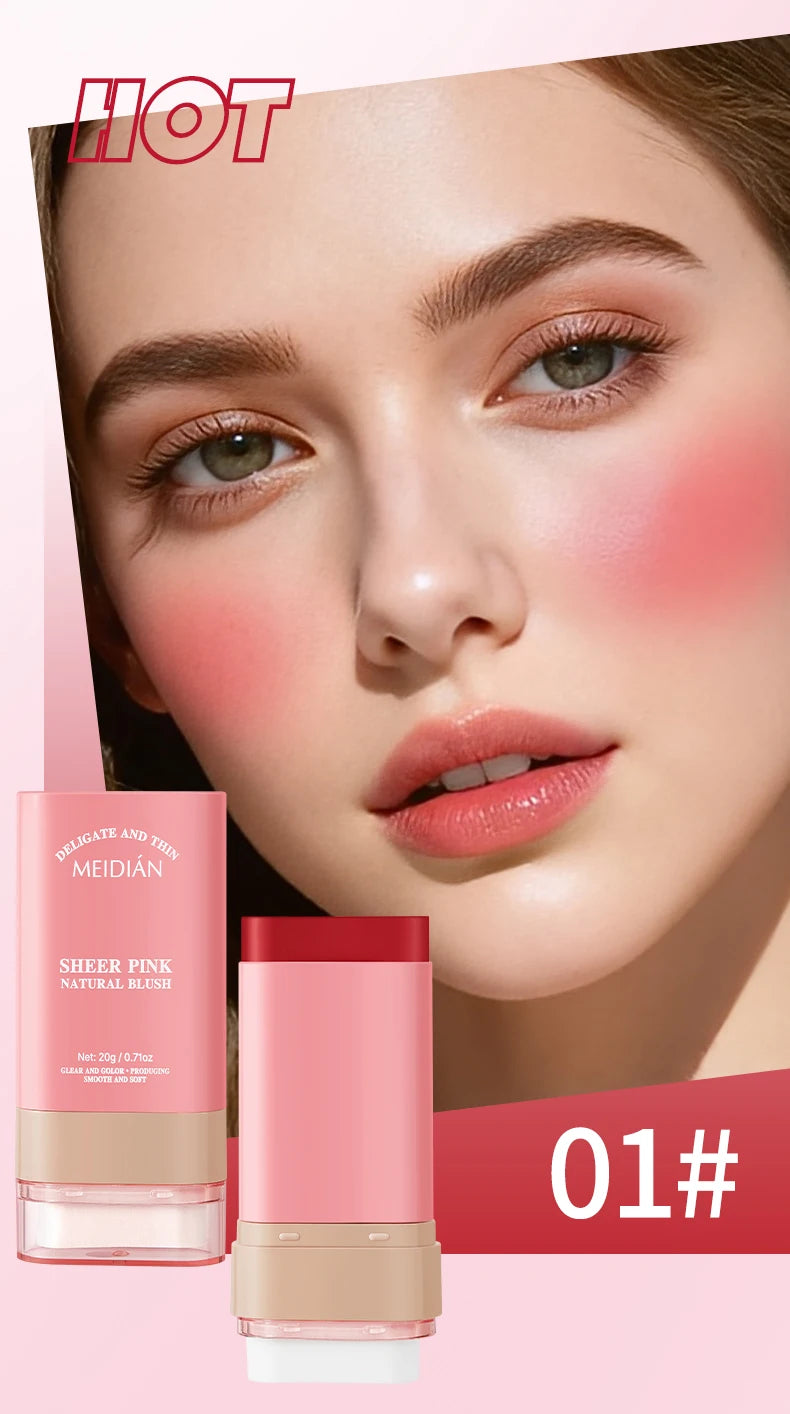 Natural Blendable Cream Blusher Stick - 14