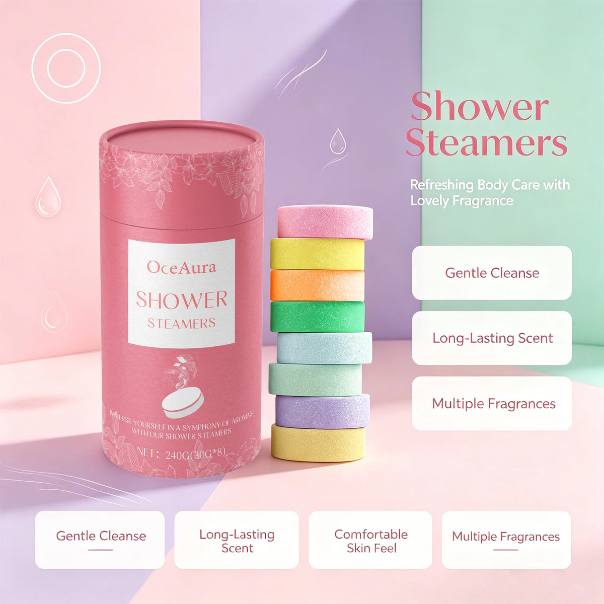 Aromatherapy Shower Steamers for Stress Relief