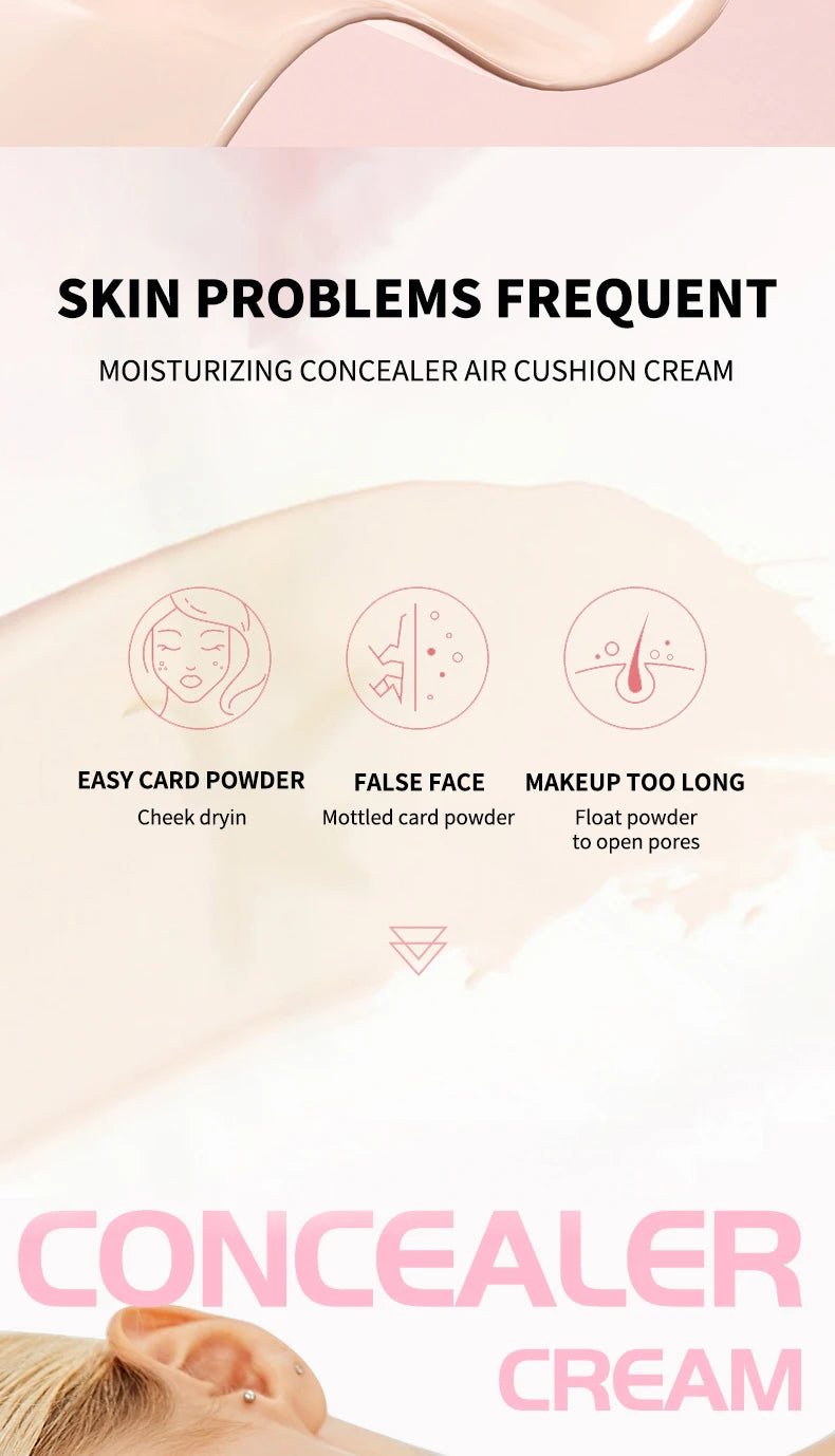 Waterproof Long-Lasting Moisturizing Foundation Cushion - 8
