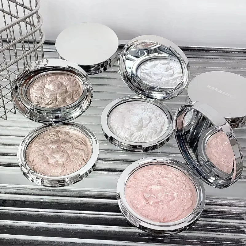 Lion Embossed Shimmer Highlighter Powder - 4