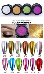 Chrome Mirror Effect Metallic Nail Art Glitter Powder
