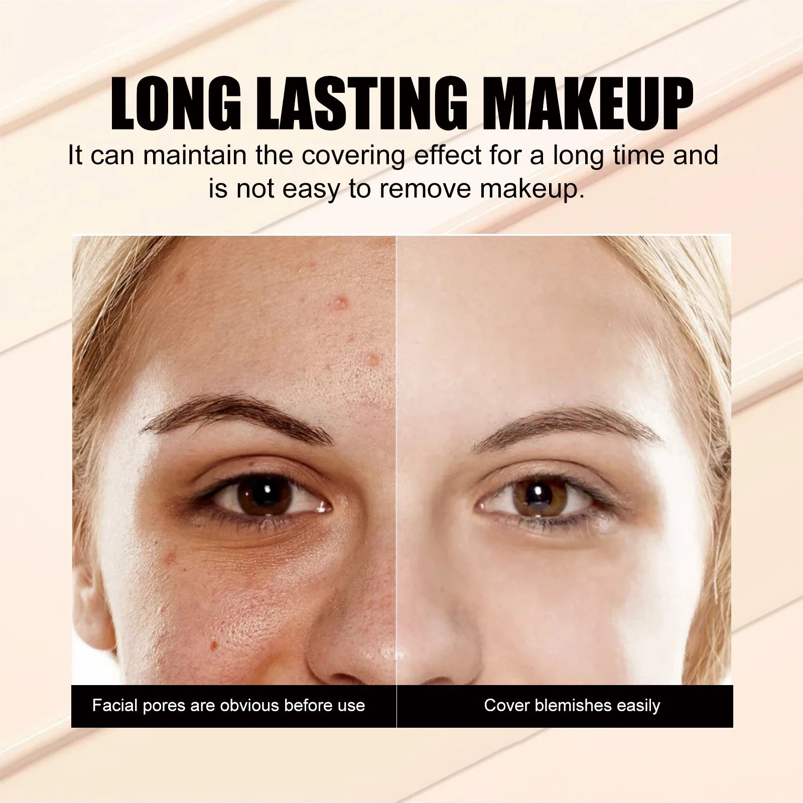 3-Color Cream Concealer Palette for Dark Circles and Blemishes - 9