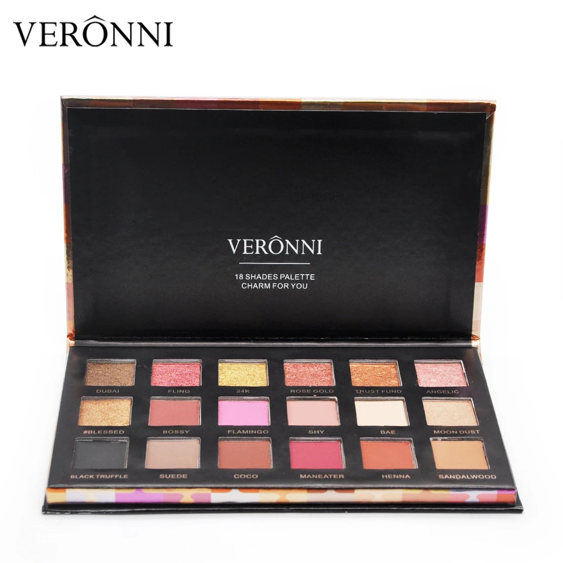 18-Color Waterproof Long-Lasting Eyeshadow Palette
