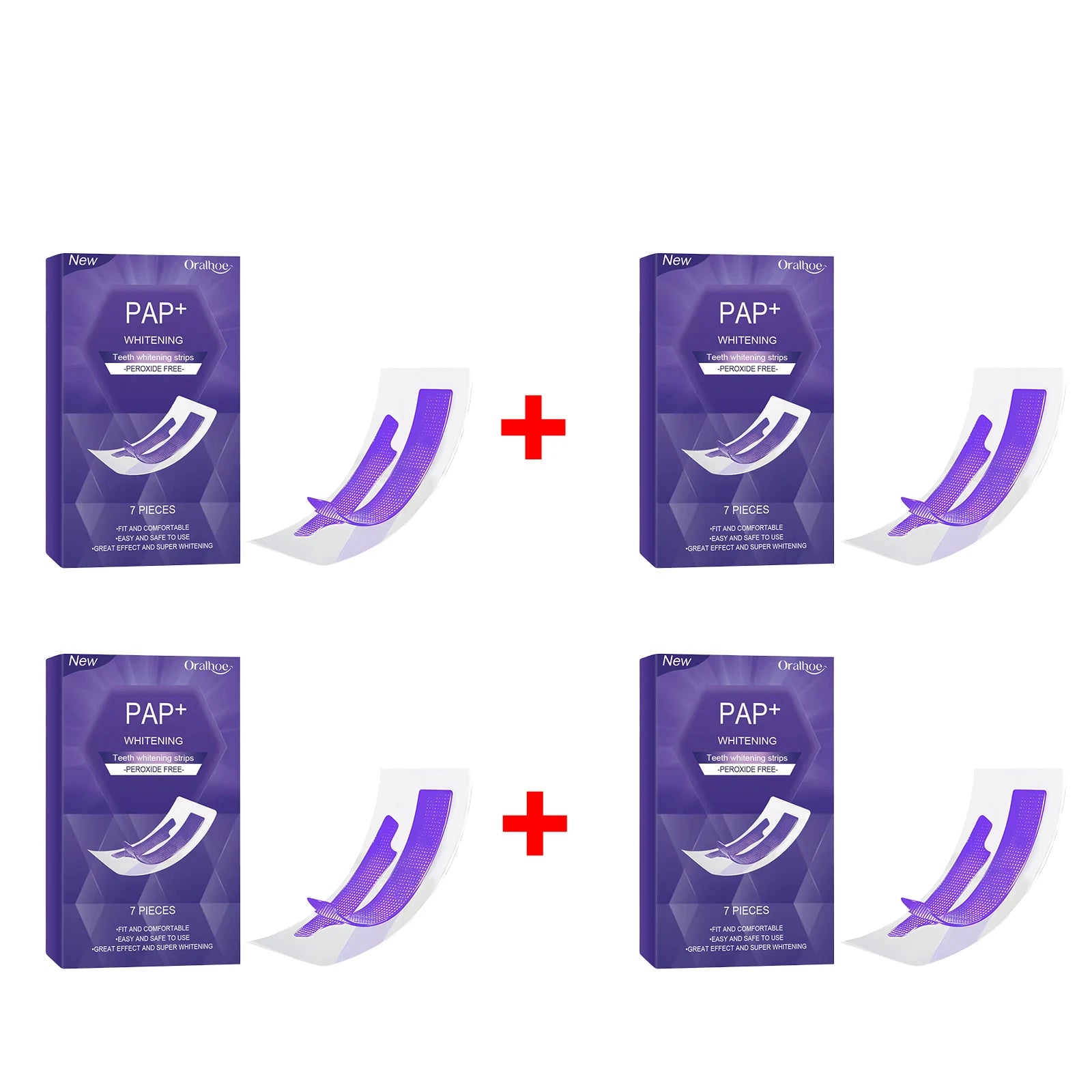 Peroxide-Free Teeth Whitening Strips - 14