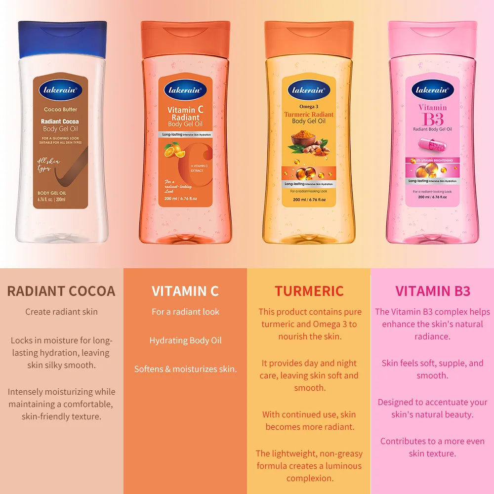Radiant Nourishing Body Gel Oil for Glowing Skin