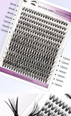 DIY Cluster Eyelash Extension Kit for Natural Wispy Look
