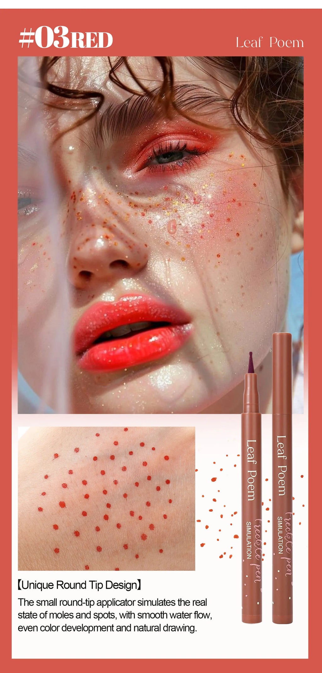 Waterproof Fake Freckle Pen for Natural Sun-Kissed Look