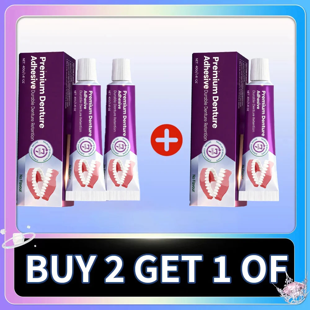 Denture Adhesive Cream for Secure Long-Lasting Hold