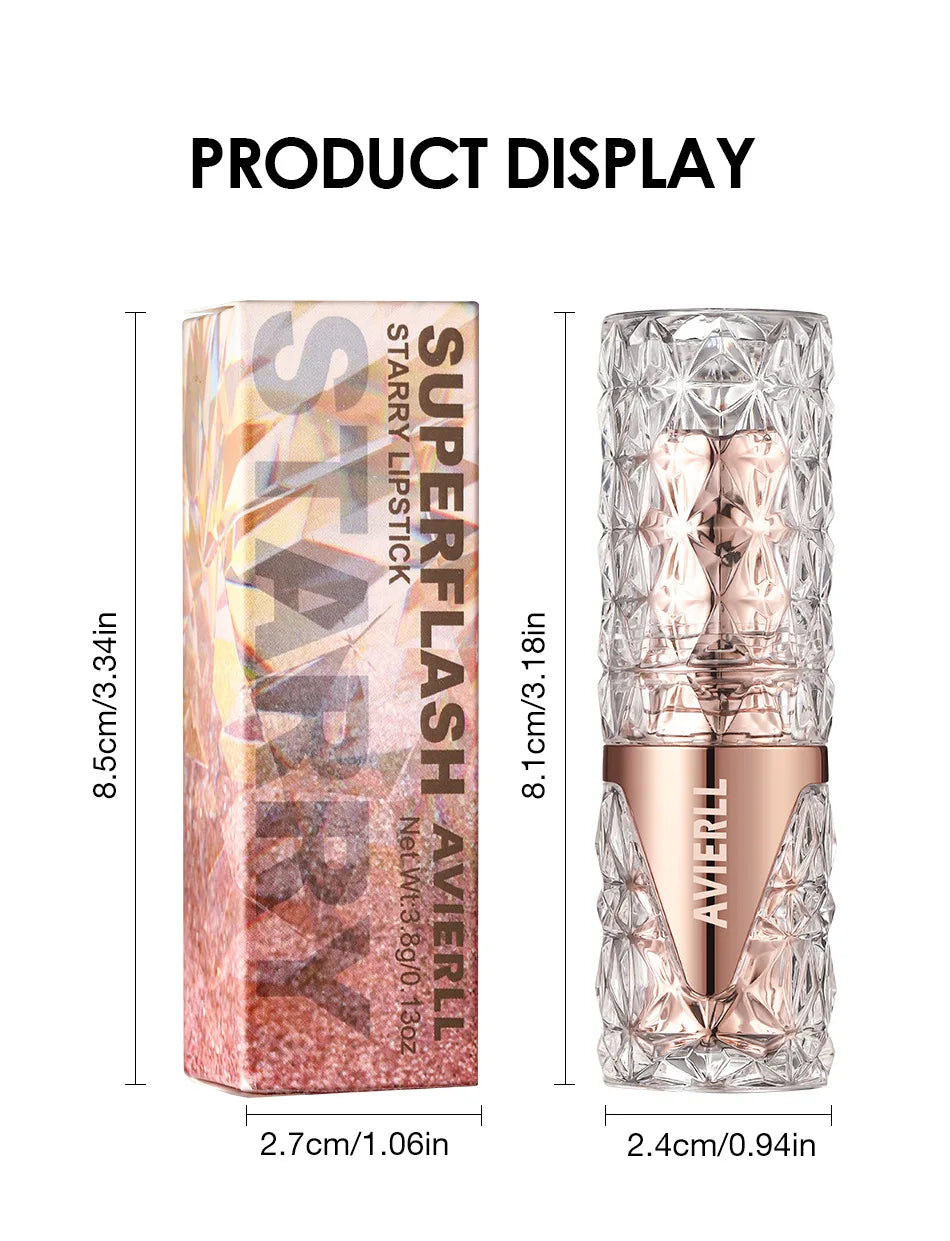 Pearlescent Glitter Waterproof Lipstick - 14