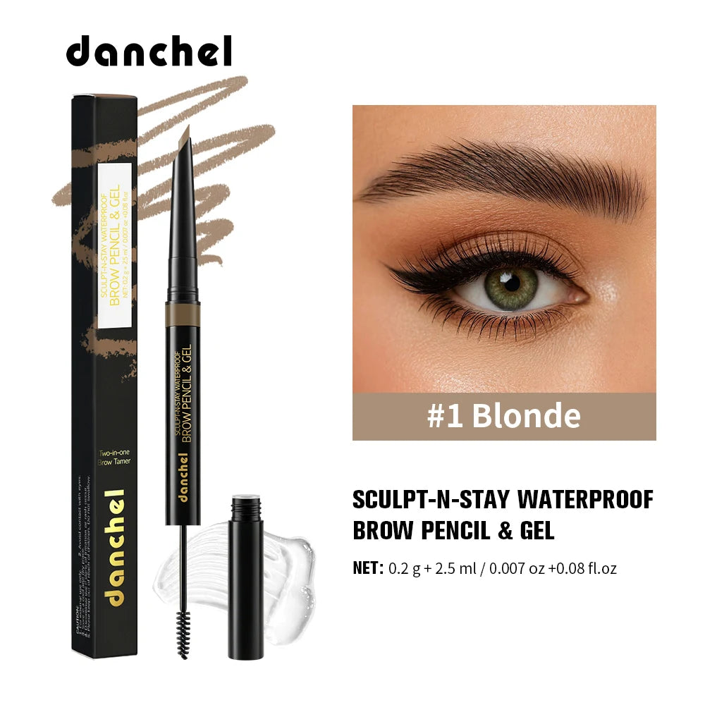 2-in-1 Waterproof Eyebrow Pencil and Sculpting Gel - 19