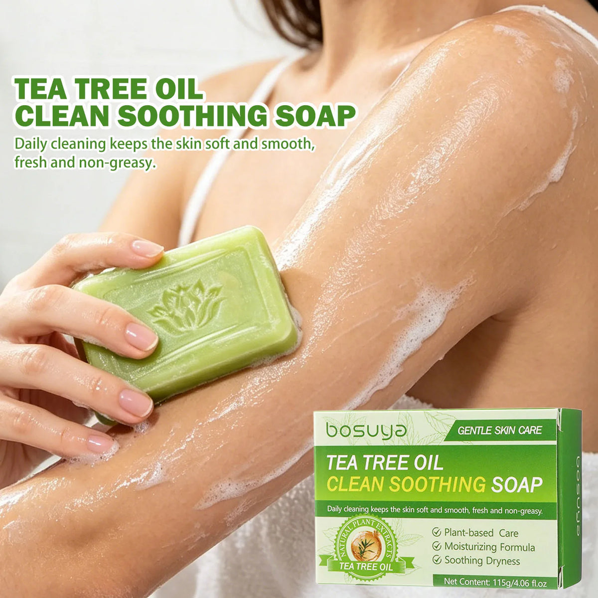 Tea Tree Oil Soothing Cleansing Bar for Face and Body