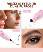 2-in-1 Waterproof Freckle Stamp and Eyeliner Pen